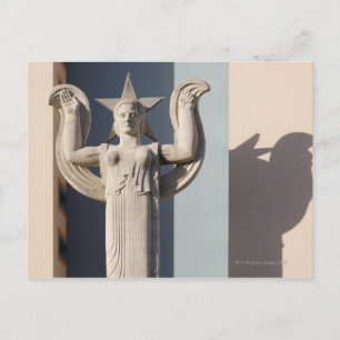 Cartão Postal Escultura de Arte Deco na Feira Estadual do Texas