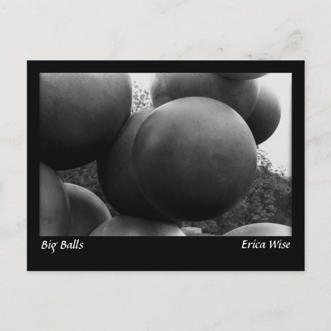 Cartão Postal Escultura de Big Balls (Frente)