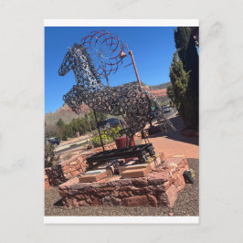 Cartão Postal Escultura de Cavalo Ferradura