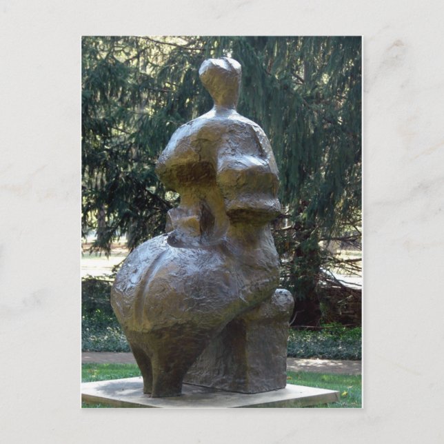 Cartão Postal Escultura de Kansas City no Parque A Mulher Assent (Frente)