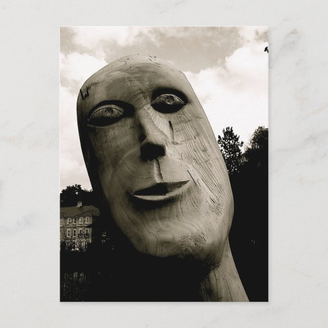 Cartão Postal Escultura de madeira [mono] (Frente)