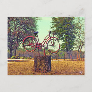 Cartão Postal Escultura em Bicicleta em Kneese Rd., Caranguejo,