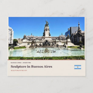 Cartão Postal Escultura em Buenos Aires