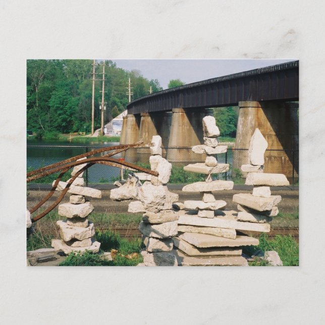 Cartão Postal Escultura Rock (Frente)