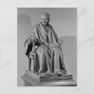 Cartão Postal Escultura sentada de Voltaire