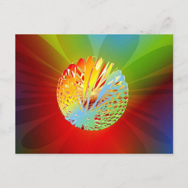 Cartão Postal Esfera 3d (Frente)