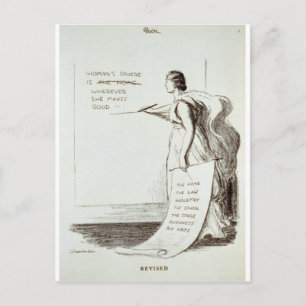 Cartão Postal Esfera feminina revista