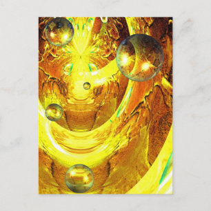 Cartão Postal Esferas de Abstrato digital modernas