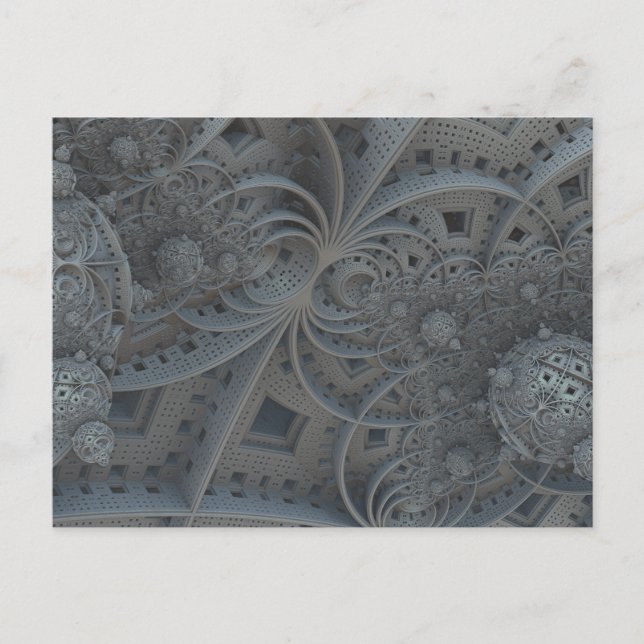 Cartão Postal esferas fractais (Frente)