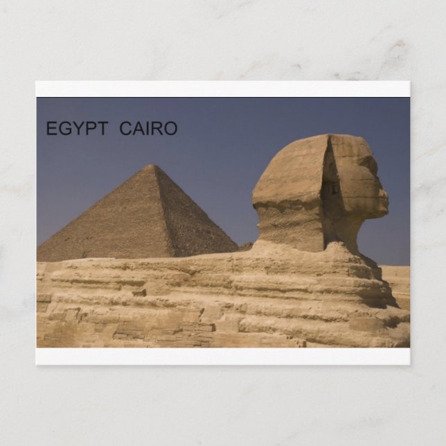 Cartão Postal Esfinge de Egipto o Cairo Giza (St.K) (Frente)