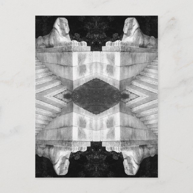 Cartão Postal Esfinge de Londres (Frente)