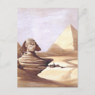 Cartão Postal Esfinge Excelente, Pirâmides de Giza