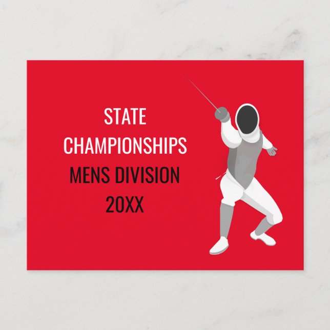 Cartão Postal Esgrima (Frente)