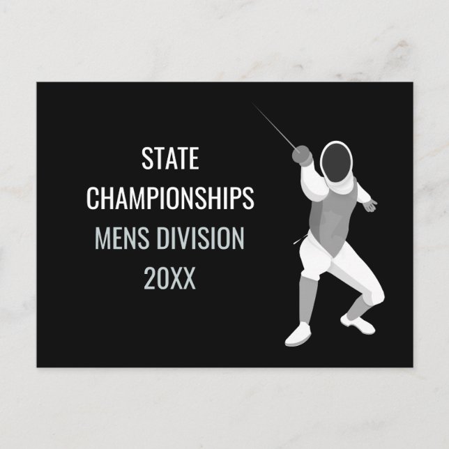 Cartão Postal Esgrima (Frente)