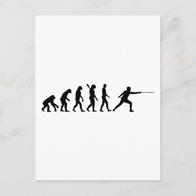 Cartão Postal Esgrima Evolução (Frente)