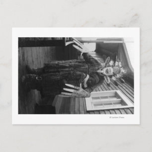 Cartão Postal Eskimo Medicine Man and Sick Boy no Alasca