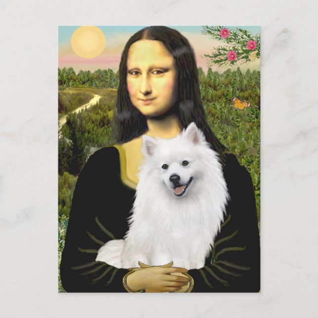 Cartão Postal Eskimo Spitz 1 - Mona Lisa (Frente)