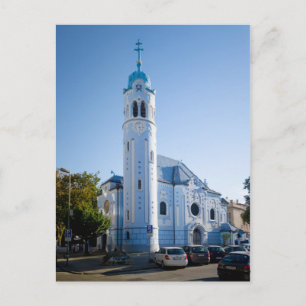 Cartão Postal Eslováquia - Bratislava - Igreja Azul