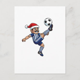 Cartão Postal Esmagador de Natal de Futebol 2026 Férias Esportes