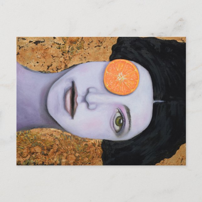 Cartão Postal Esmagamento Laranja (Frente)