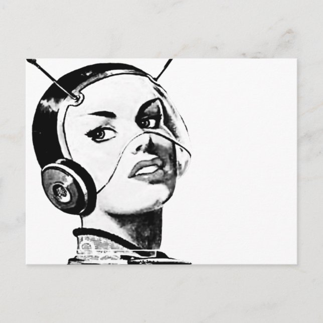 Cartão Postal Espacegirl (Frente)