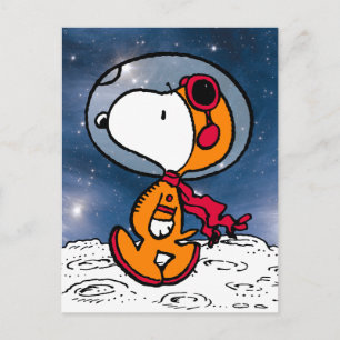 Cartão Postal ESPACO Astronauta Snoopy