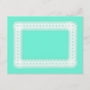 Cartão Postal Espaço branco no Verde limão - DIY