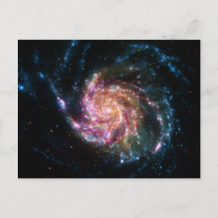 Cartão Postal Espaço da espiral da galáxia do Pinwheel