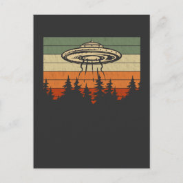 Cartão Postal Espaco da Floresta de Abdução de Alienígenas OFO R