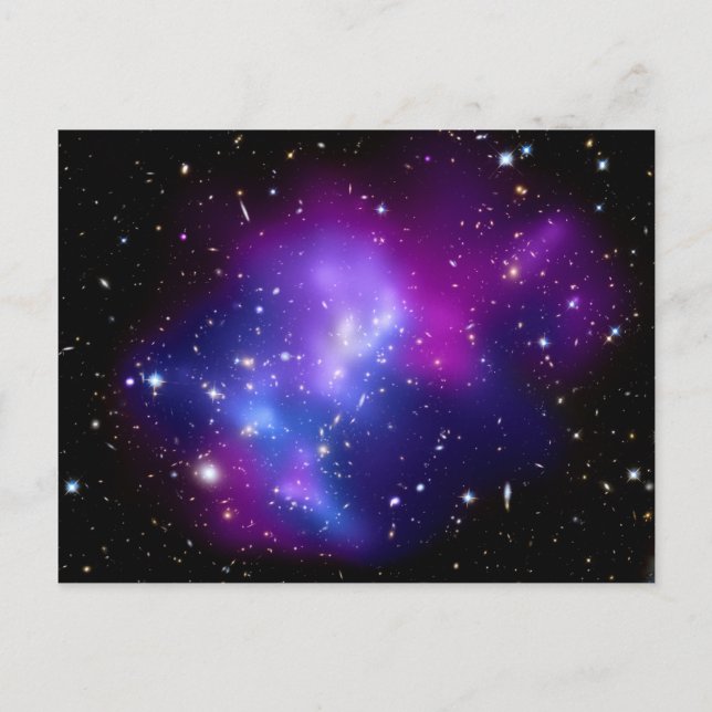 Cartão Postal Espaço MACS J0717 Cluster Galaxy (Frente)