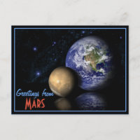 Espaço Vermelho Azul Preto Marte Terra Globo Foto