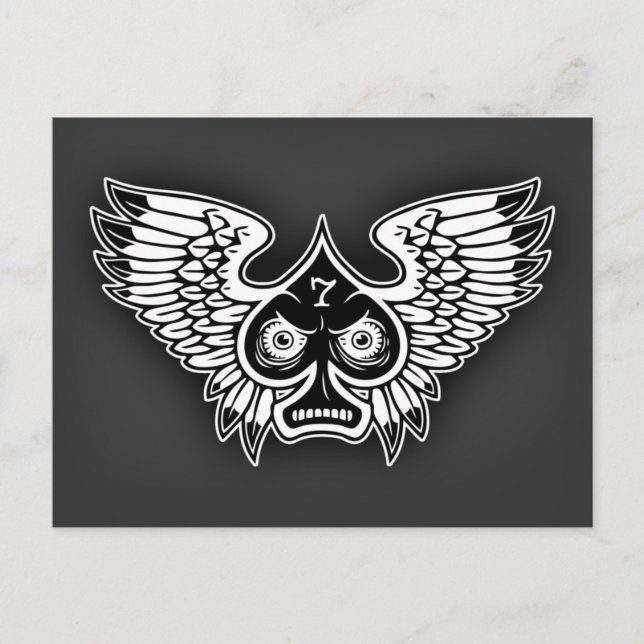 Cartão Postal Espada Raiva Sortuda #7 (Frente)