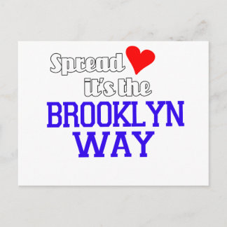 Cartão Postal Espalhe Amor à Maneira do Brooklyn