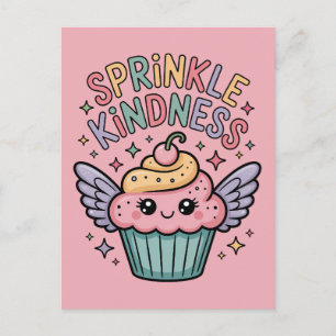 Cartão Postal Espalhe Bondade Cupcake