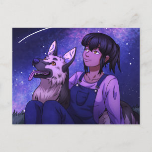 Cartão Postal Espancada com Cão