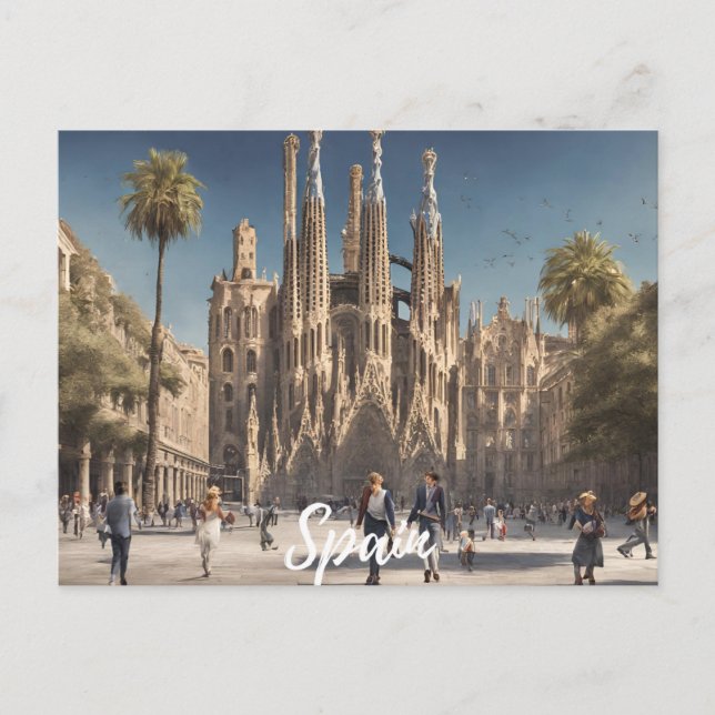 Cartão Postal Espanha (Frente)