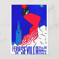 Espanha 1964 Sevilha April Fair Poster