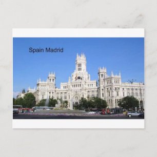 Cartão Postal Espanha, Câmara Municipal de Madrid Plaza de Cibe