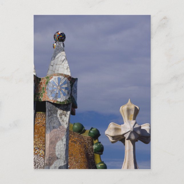 Cartão Postal Espanha, Catalunha, Barcelona. Casa Batllo (1906)  (Frente)