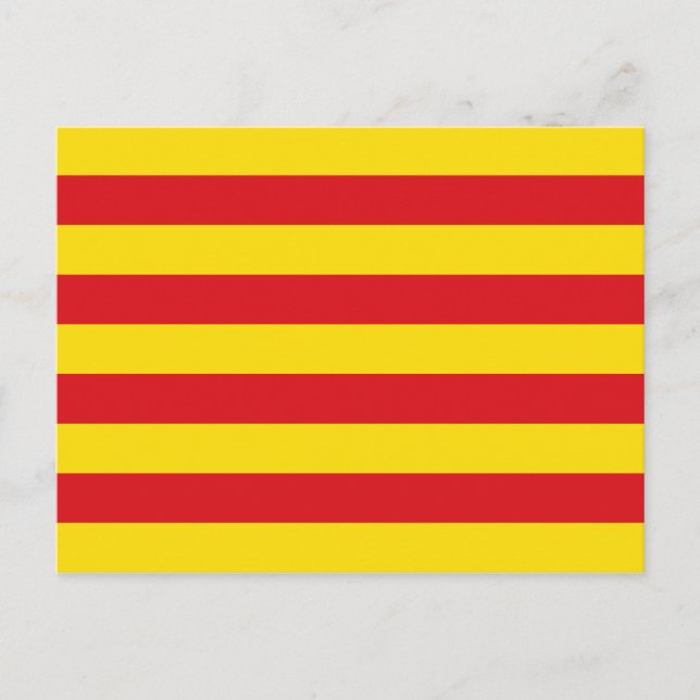 Cartão Postal Espanha: Catalunha La Senyera (Frente)