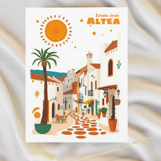 Cartão Postal Espanha Costa Blanca Postcar