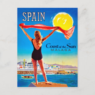 Cartão Postal Espanha, Costa do Sol Málaga