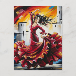 Cartão Postal Espanha Dancer do Flamenco