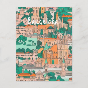 Cartão Postal Espanha de Barcelona