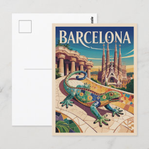 Cartão Postal Espanha de Barcelona