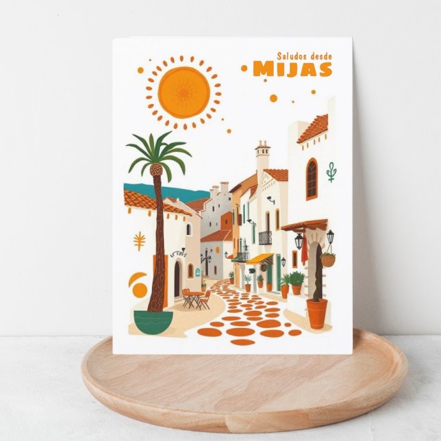 Cartão Postal Espanha de Mijas Andalucia Costa sol Postcar (Criador carregado)