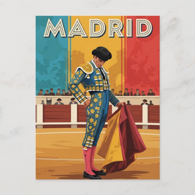 Cartão Postal Espanha de Viagem de Bullfighter (Frente)