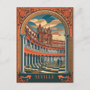 Cartão Postal Espanha de Viagem Seville