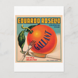 Cartão Postal Espanha Eduardo Rosello Valencia Laboratório de T