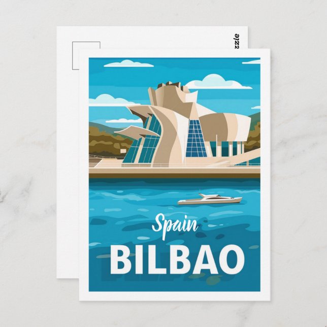 Cartão Postal Espanha Famosa de Bilbao Vintage (Frente/Verso)